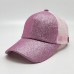 Summer  Glitter High Bun Ponytail Mesh Baseball Cap Messy Adjustable Hat  eb-87943961